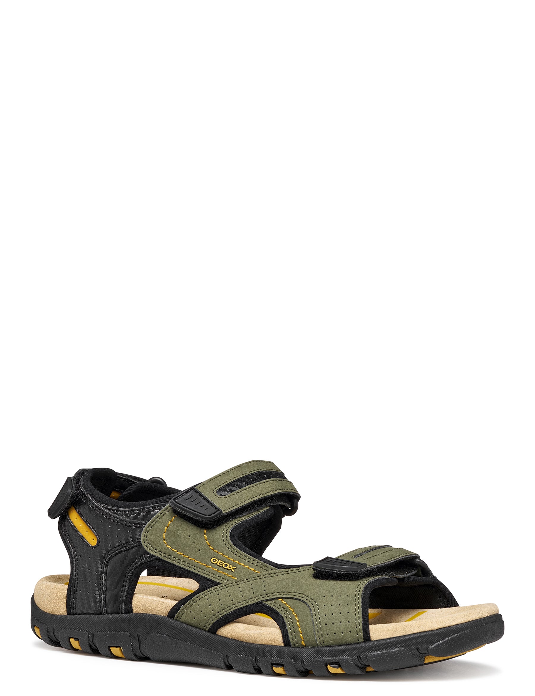 Sandali con strappi Verde Geox