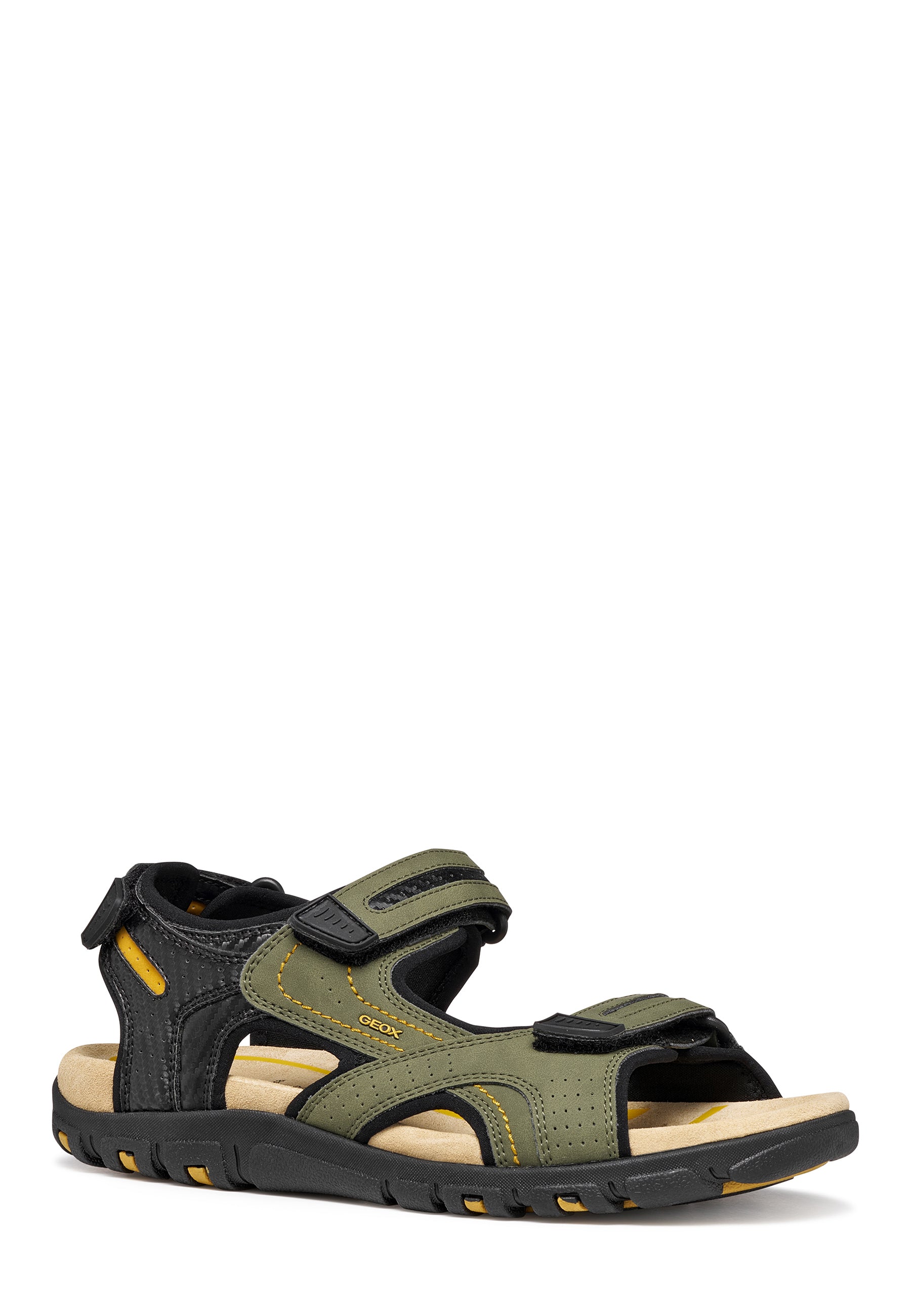 Sandali con strappi Verde Geox