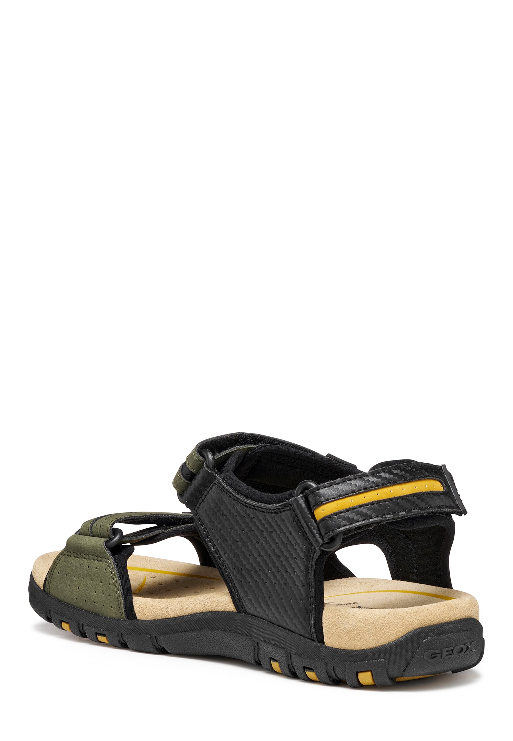 Sandali con strappi Verde Geox