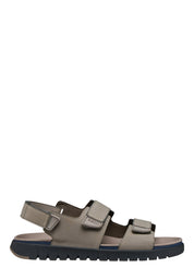 Sandali con strappi Tortora Geox