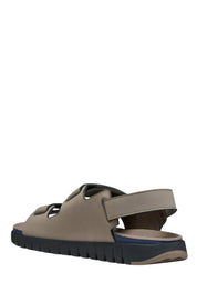 Sandali con strappi Tortora Geox