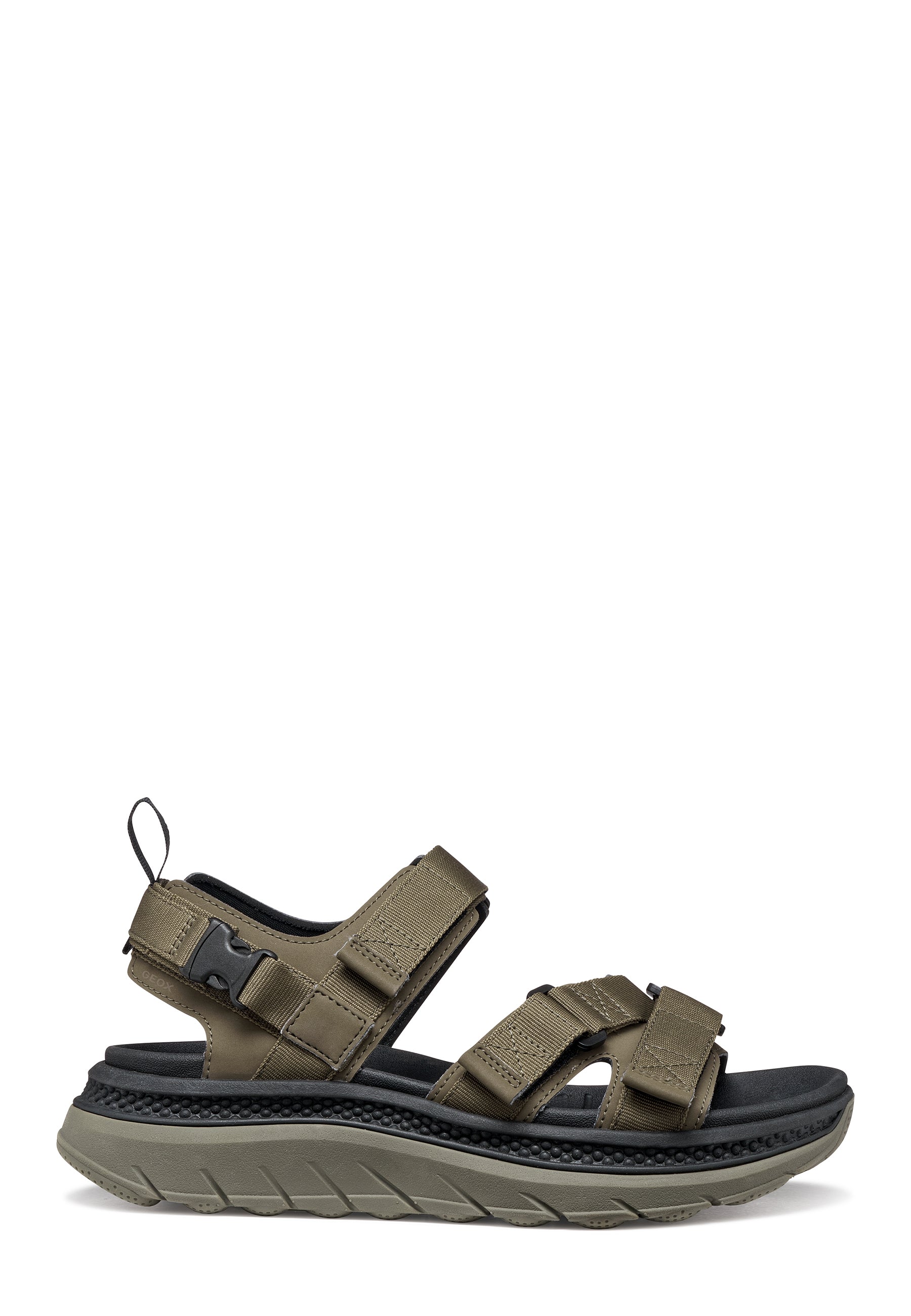 Sandali con strappi Verde Geox
