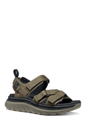 Sandali con strappi Verde Geox