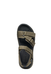 Sandali con strappi Verde Geox