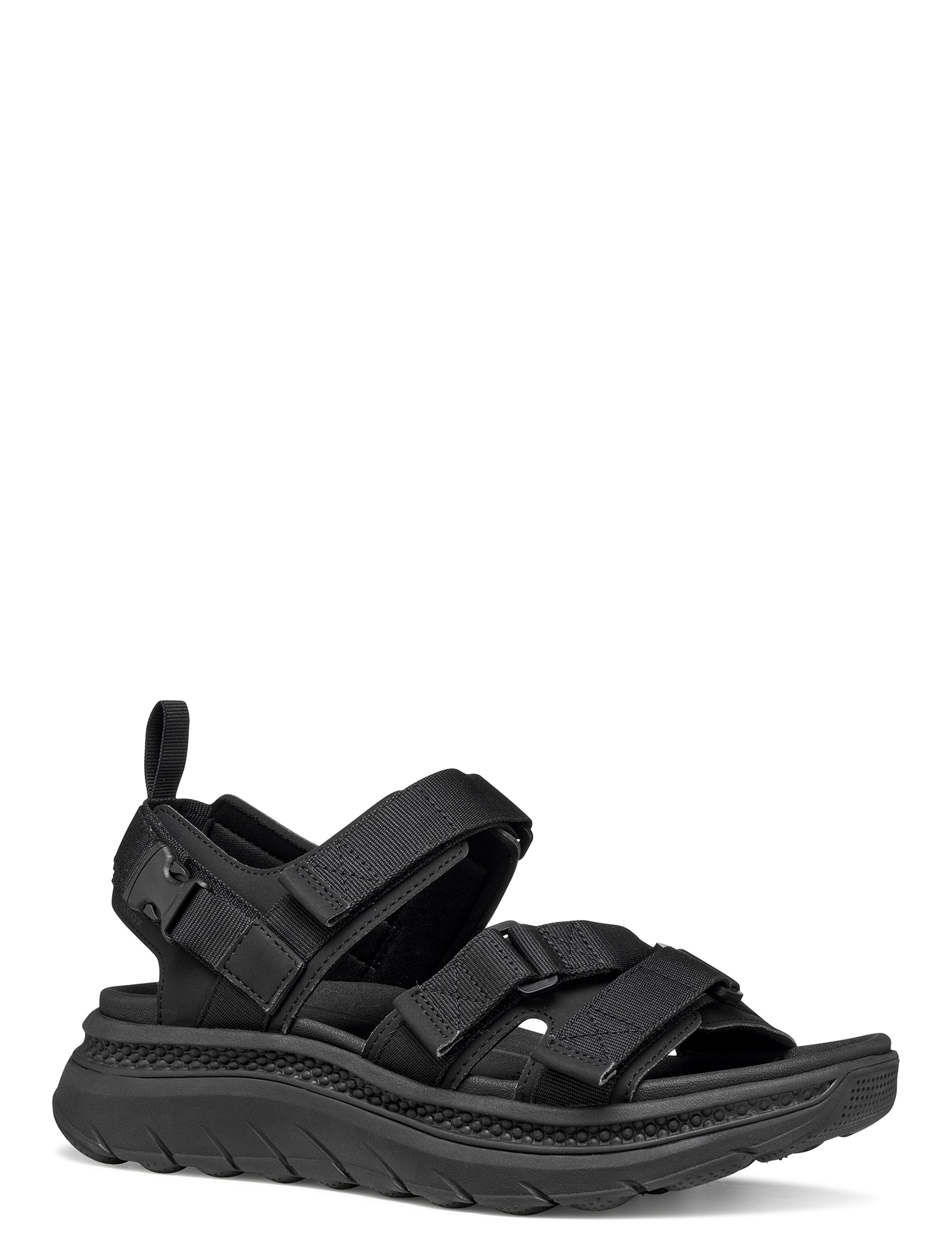 Sandali con strappi Nero Geox