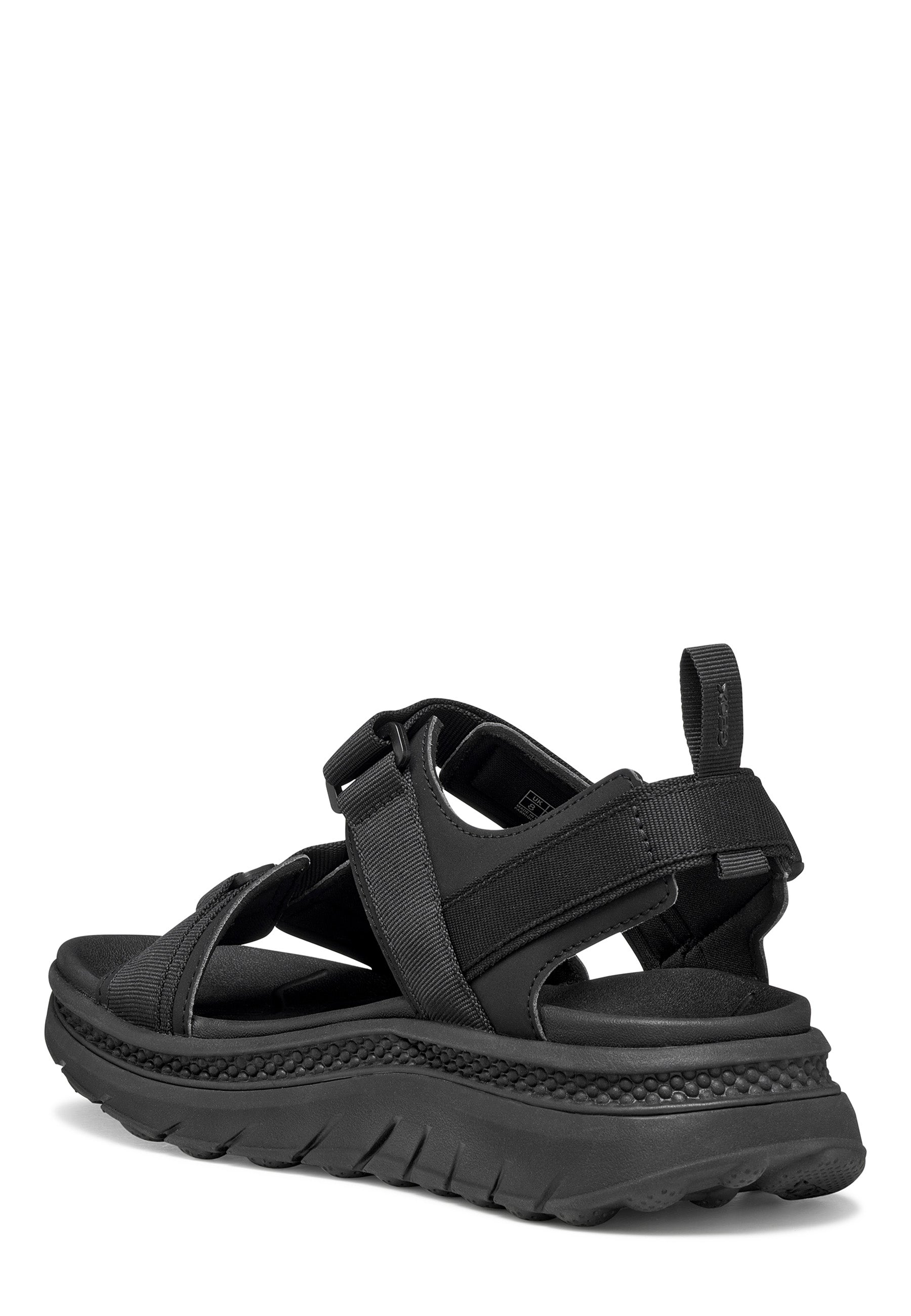 Sandali con strappi Nero Geox