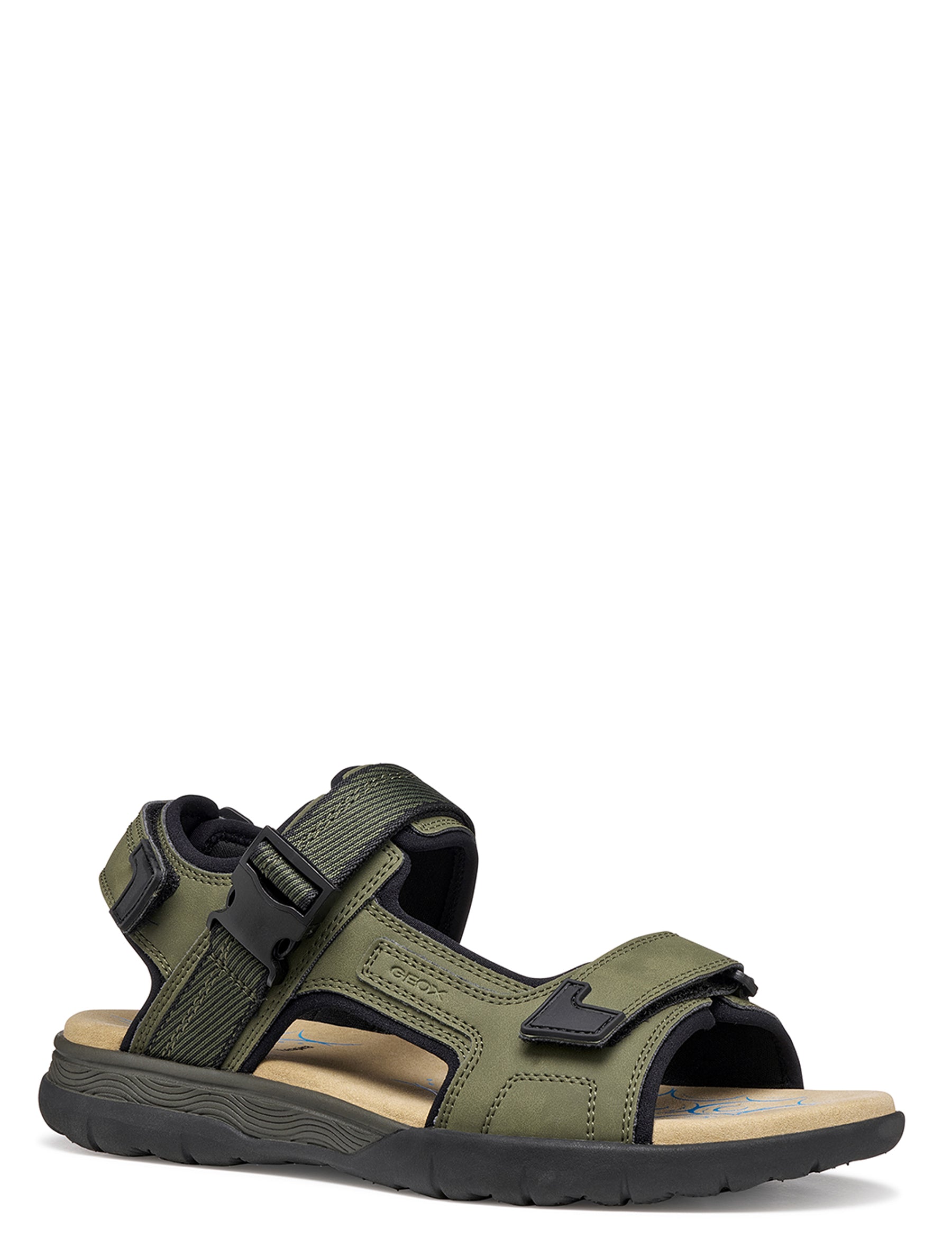 Sandali con strappi Verde Geox