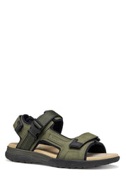 Sandali con strappi Verde Geox