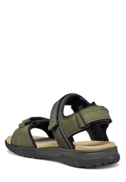 Sandali con strappi Verde Geox
