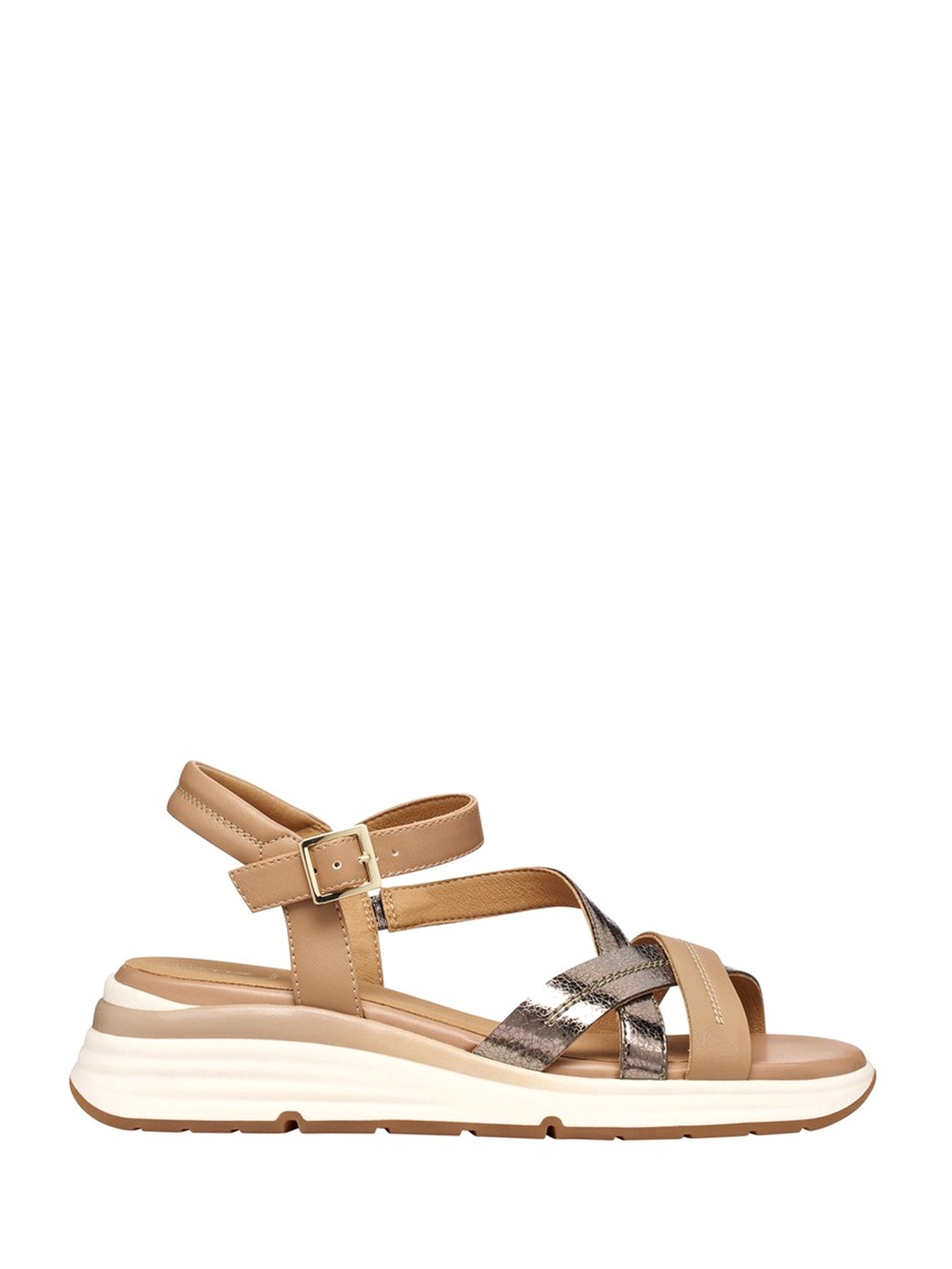 Sandali zeppa Marrone Geox