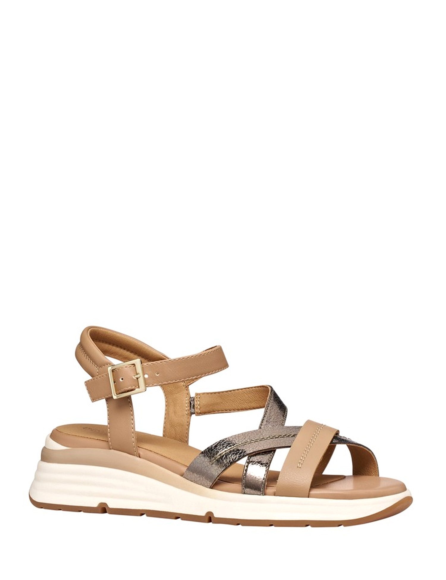 Sandali zeppa Marrone Geox