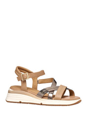 Sandali zeppa Marrone Geox