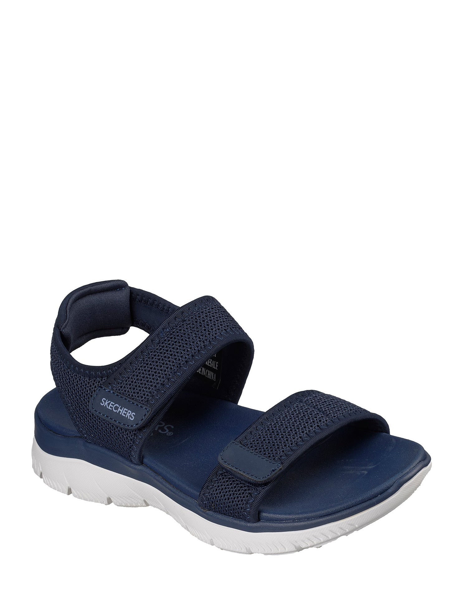 Sandali con strappi Blu Skechers