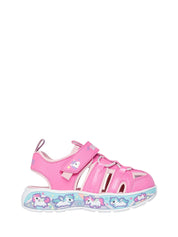 Sandali con strappi Rosa Skechers