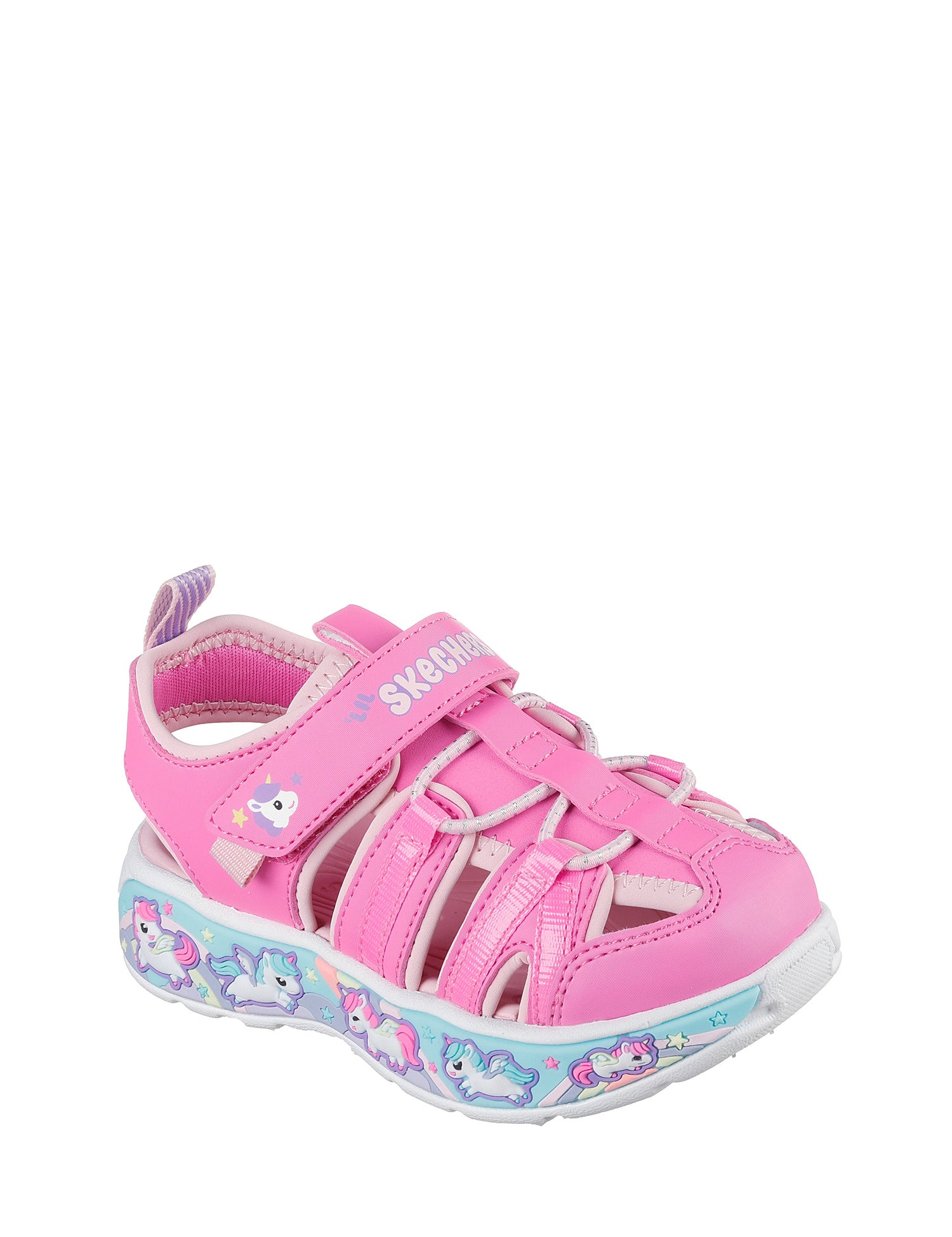 Sandali con strappi Rosa Skechers