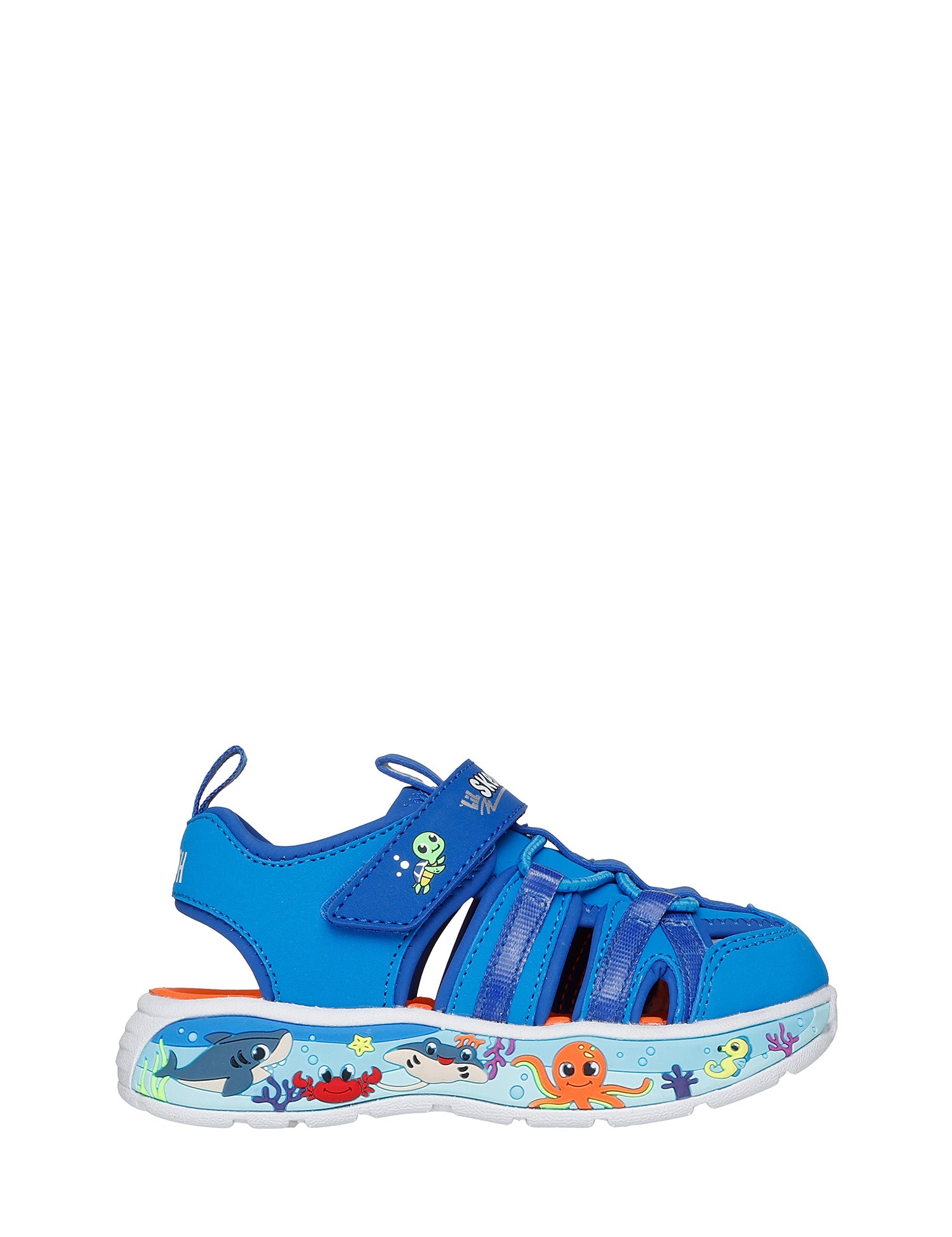Sandali con strappi Blu Skechers