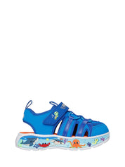 Sandali con strappi Blu Skechers