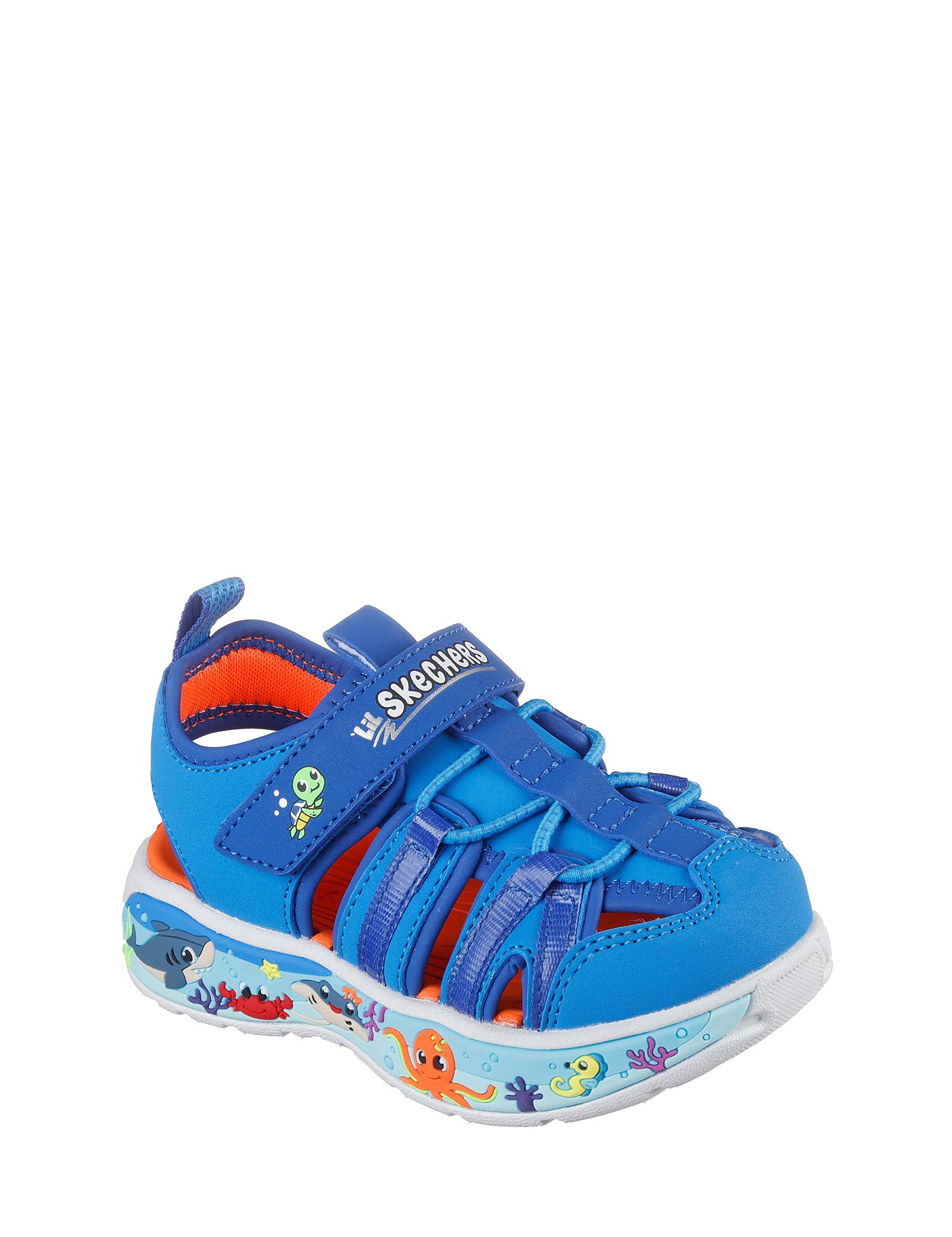Sandali con strappi Blu Skechers