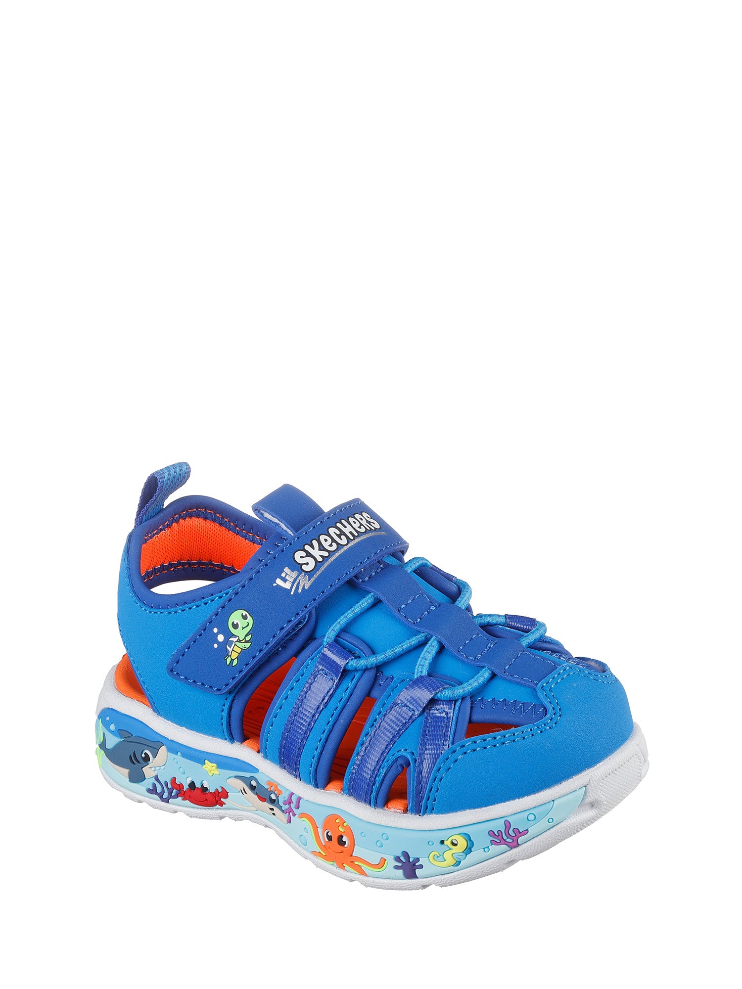 Sandali con strappi Blu Skechers