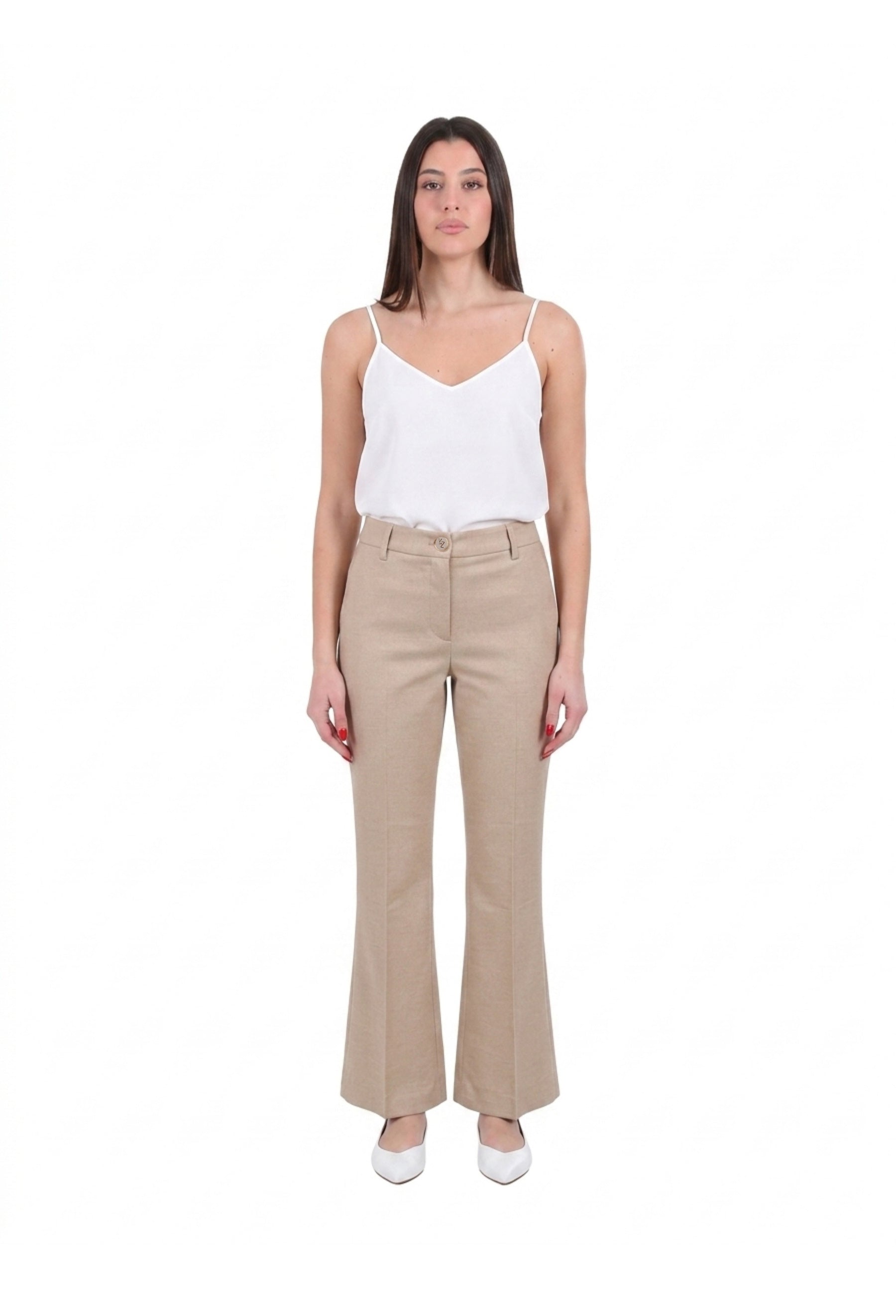 Pantaloni Beige Yes-zee