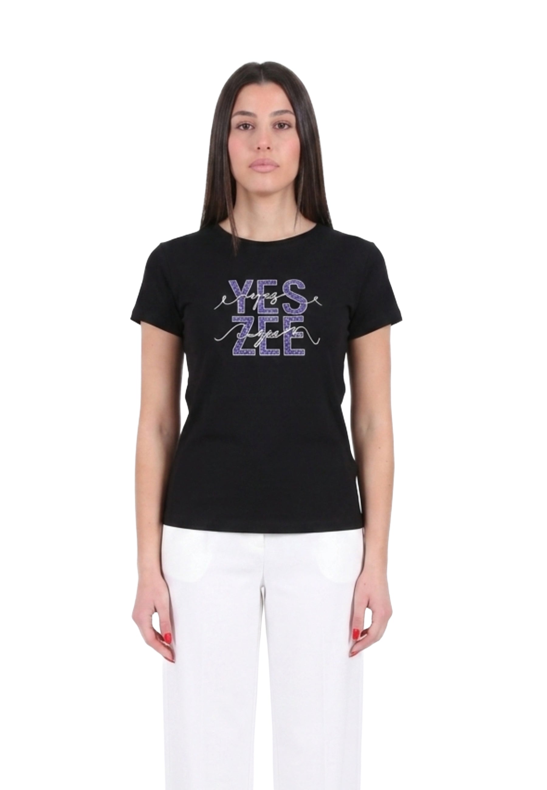 T-shirt Nero Yes-zee