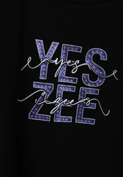T-shirt Nero Yes-zee