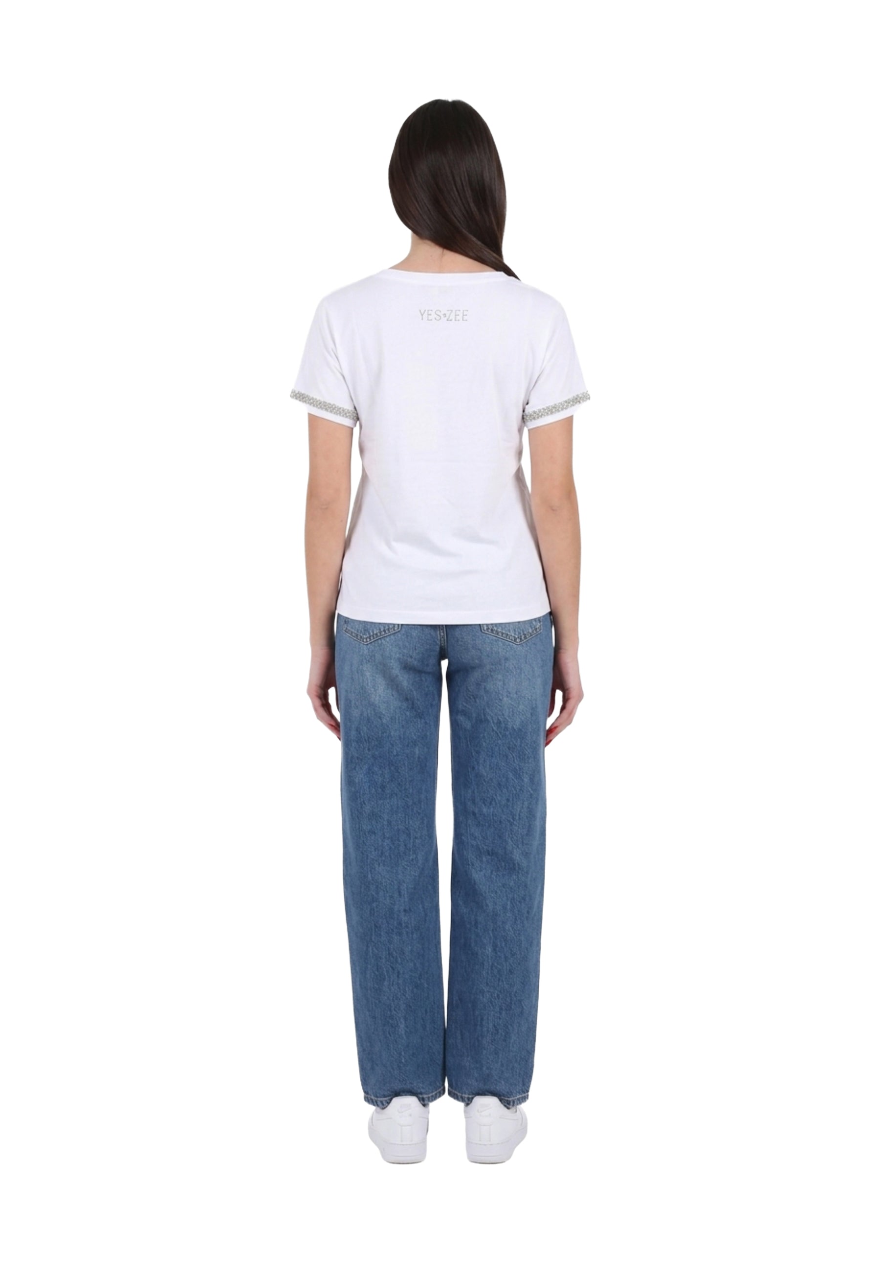T-shirt Bianco Yes-zee