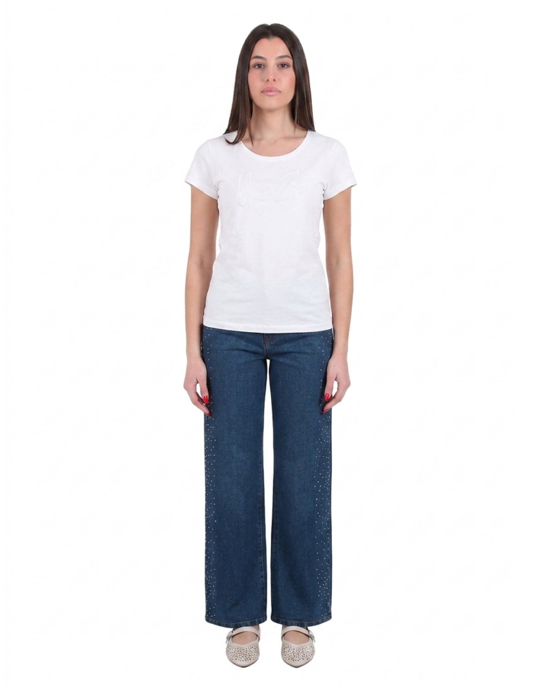 T-shirt Bianco Yes-zee