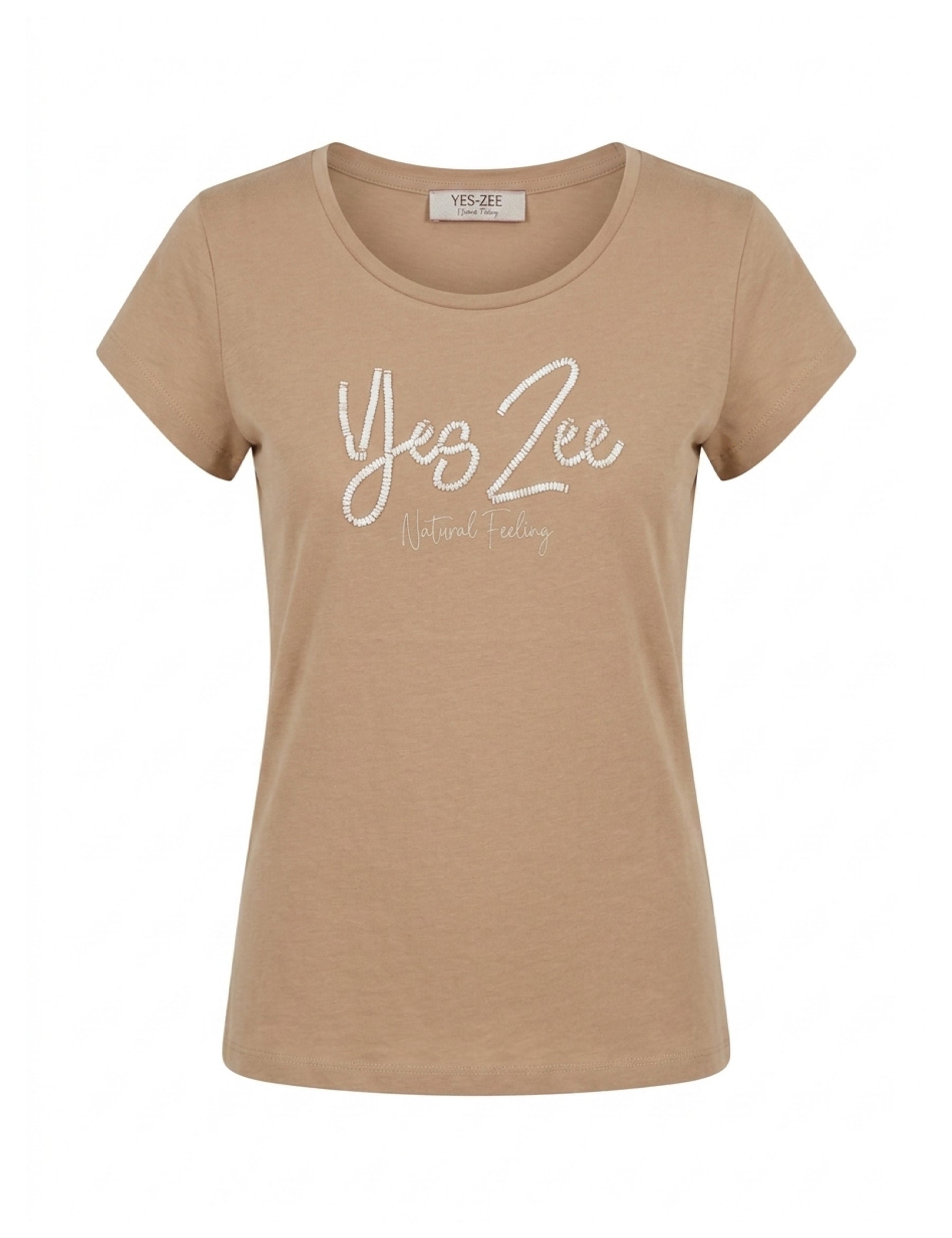 T-shirt Marrone Yes-zee