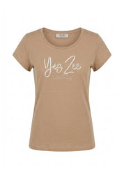 T-shirt Marrone Yes-zee