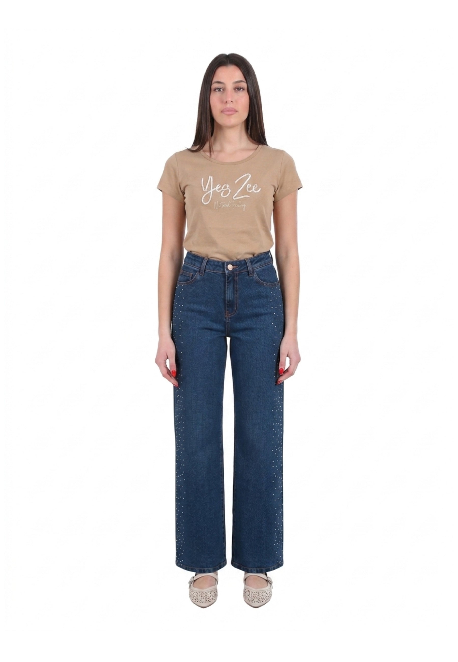 T-shirt Marrone Yes-zee