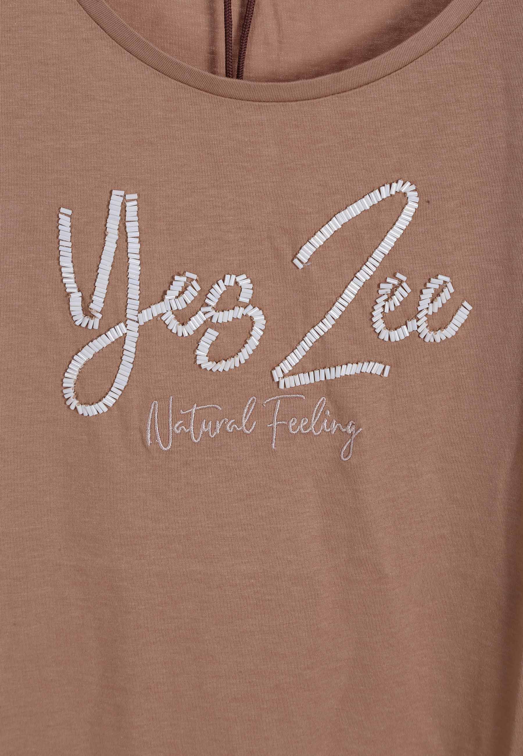 T-shirt Marrone Yes-zee