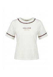 T-shirt Bianco Yes-zee