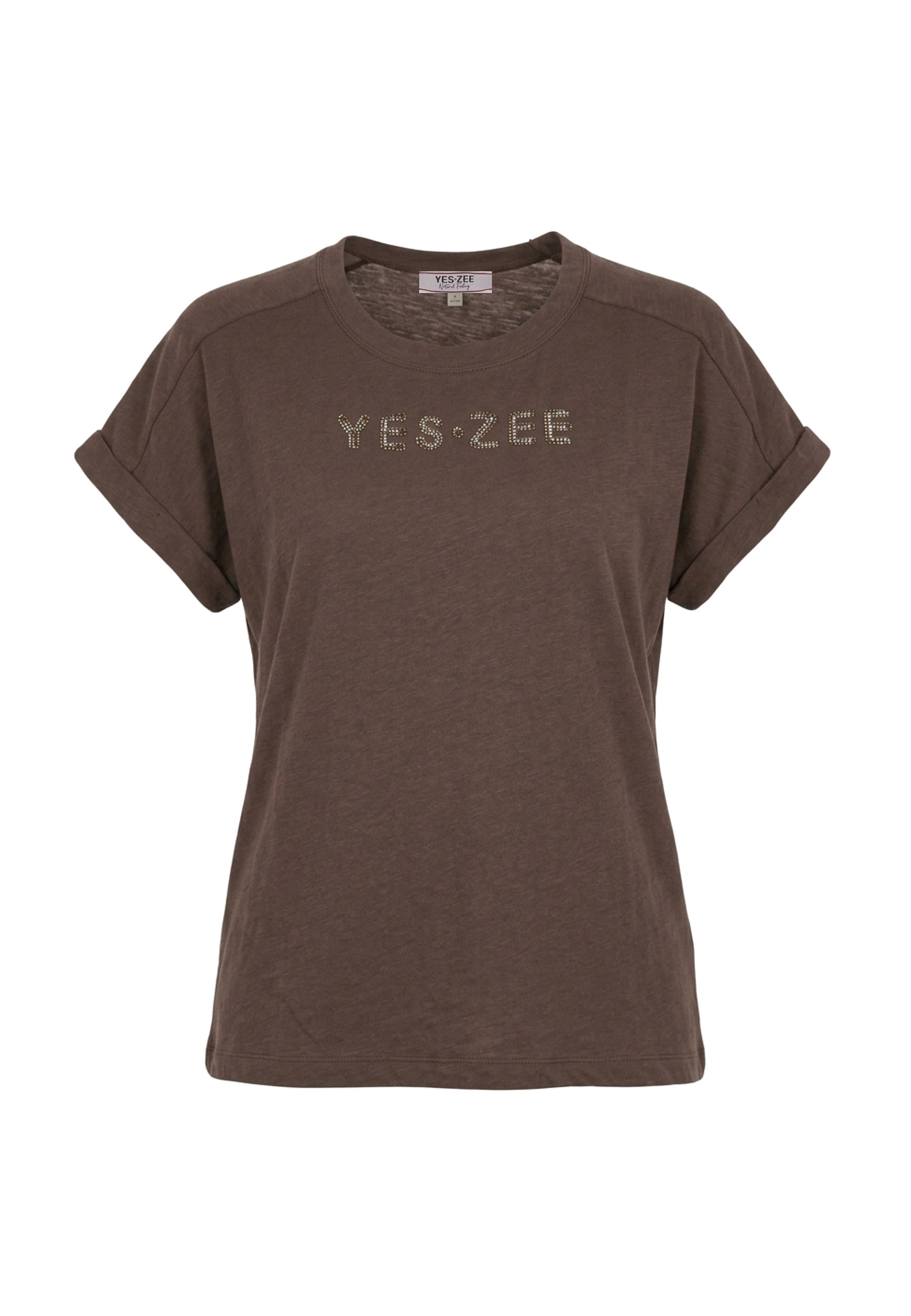 T-shirt Marrone Yes-zee