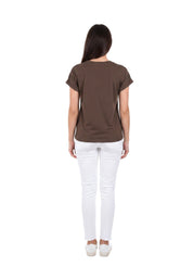 T-shirt Marrone Yes-zee