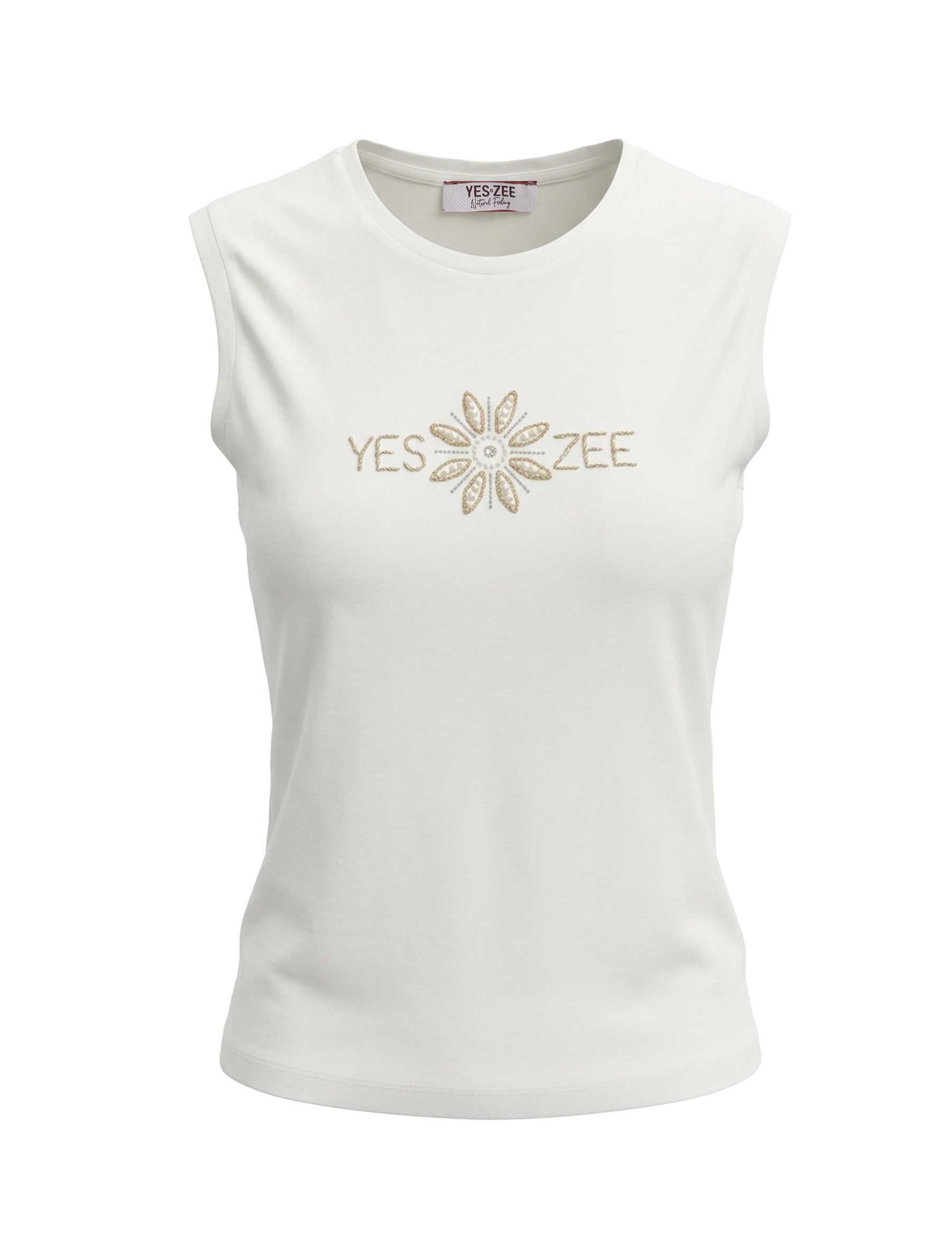 Top e canotte Bianco Yes-zee