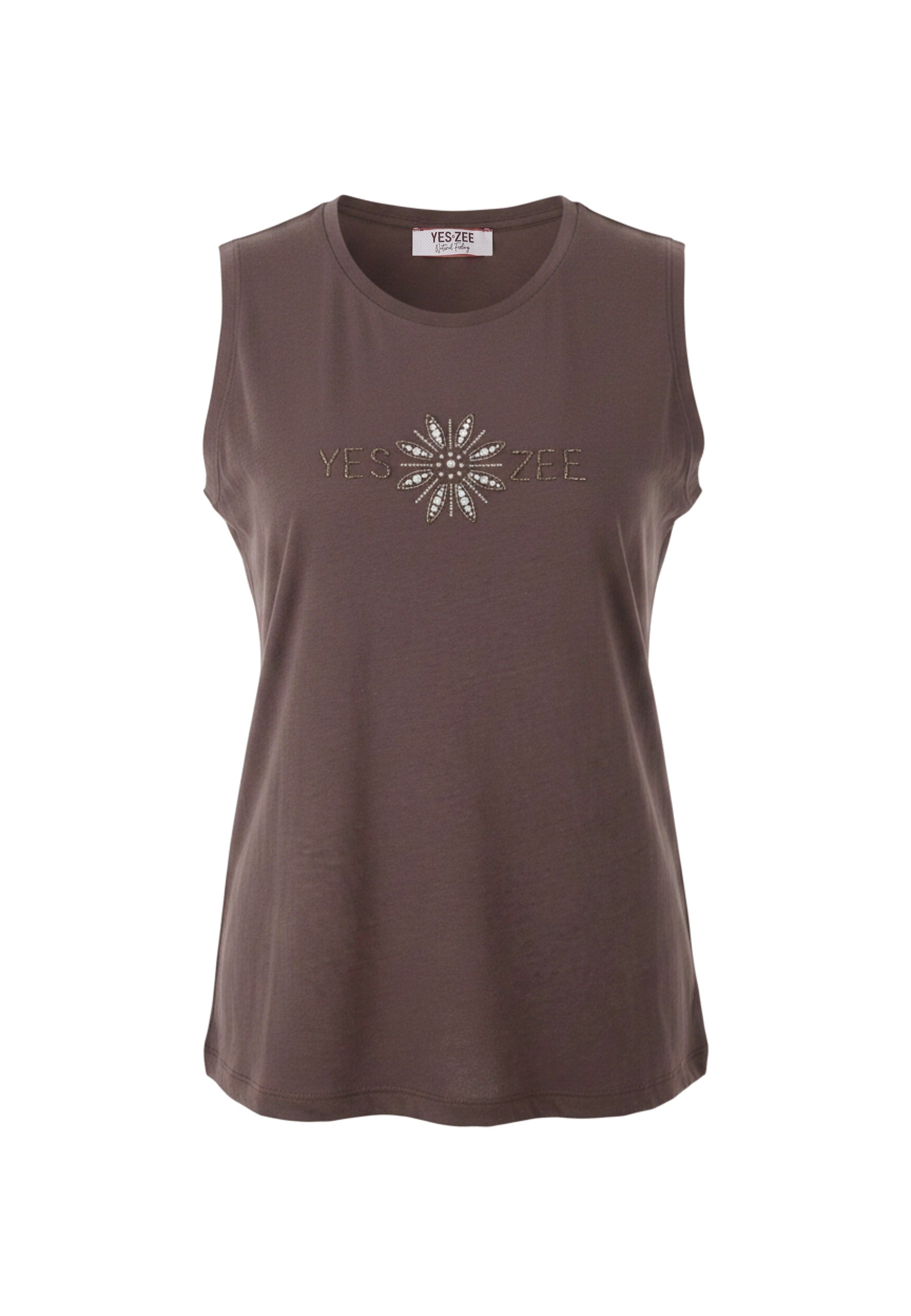 Top e canotte Marrone Yes-zee