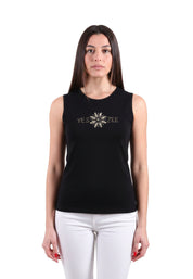 Top e canotte Nero Yes-zee