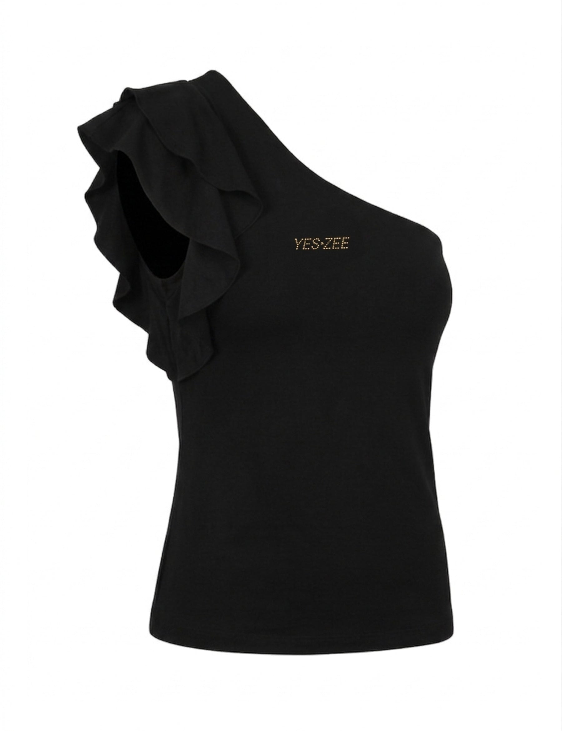 Top e canotte Nero Yes-zee