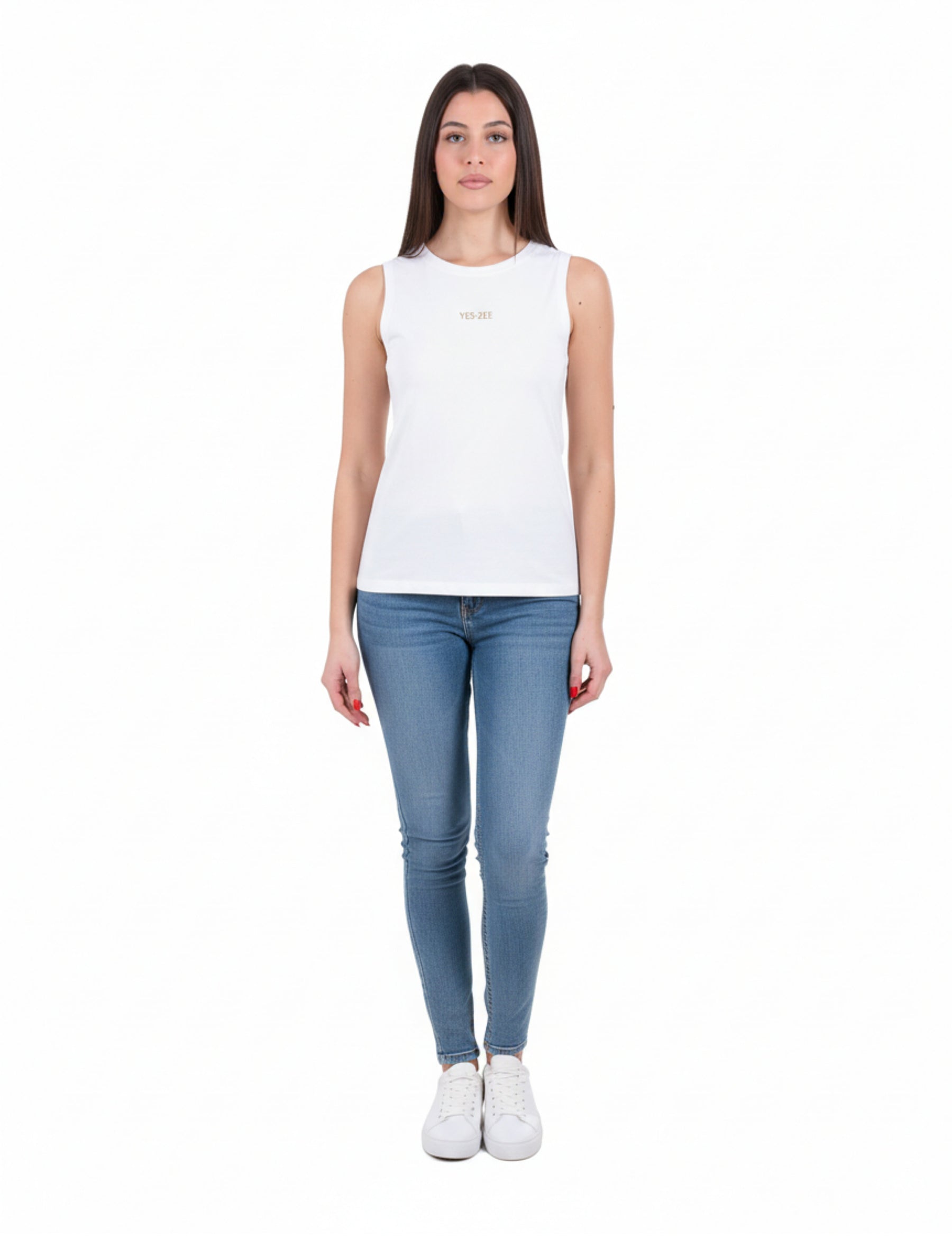 Top e canotte Bianco Yes-zee