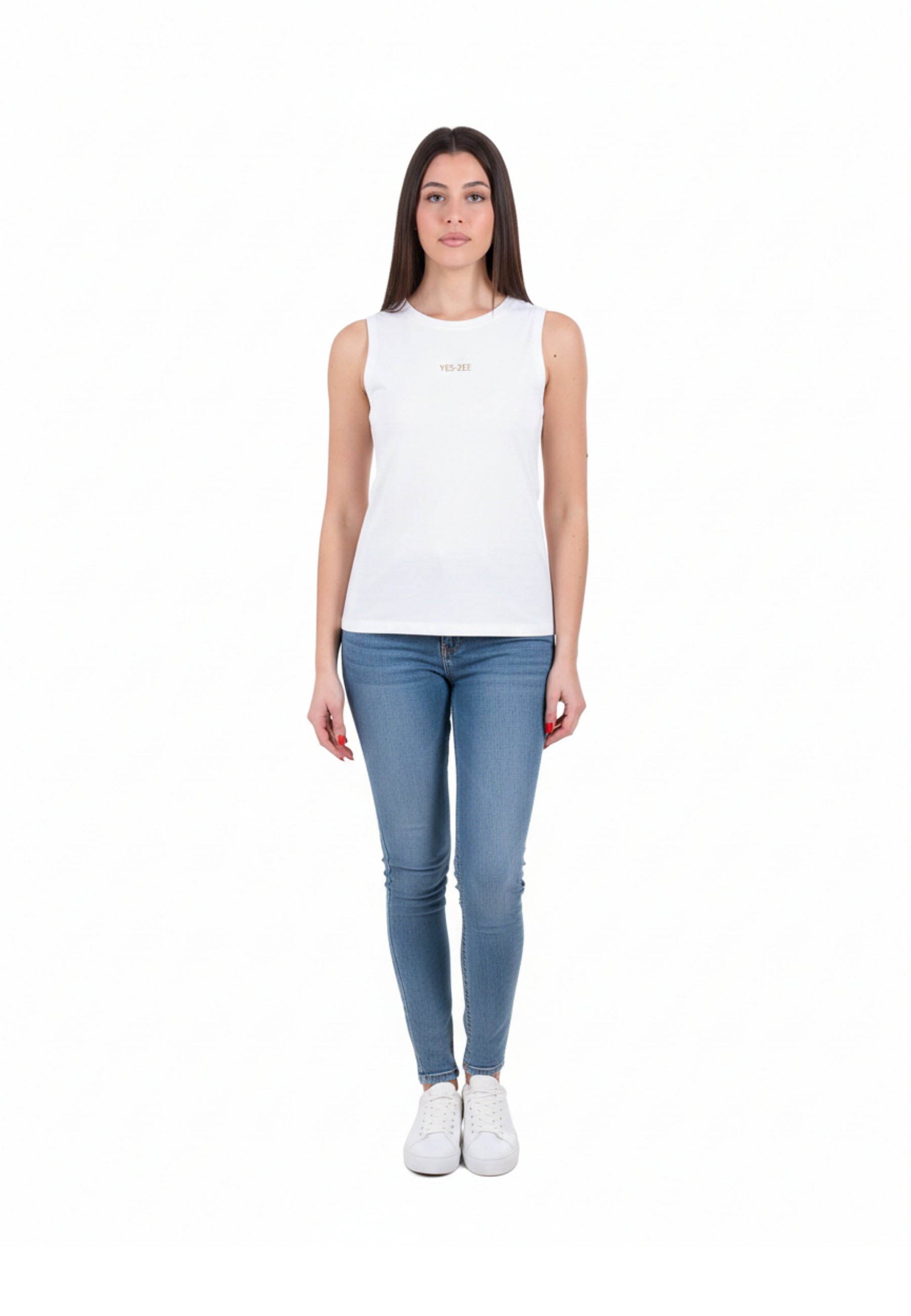 Top e canotte Bianco Yes-zee