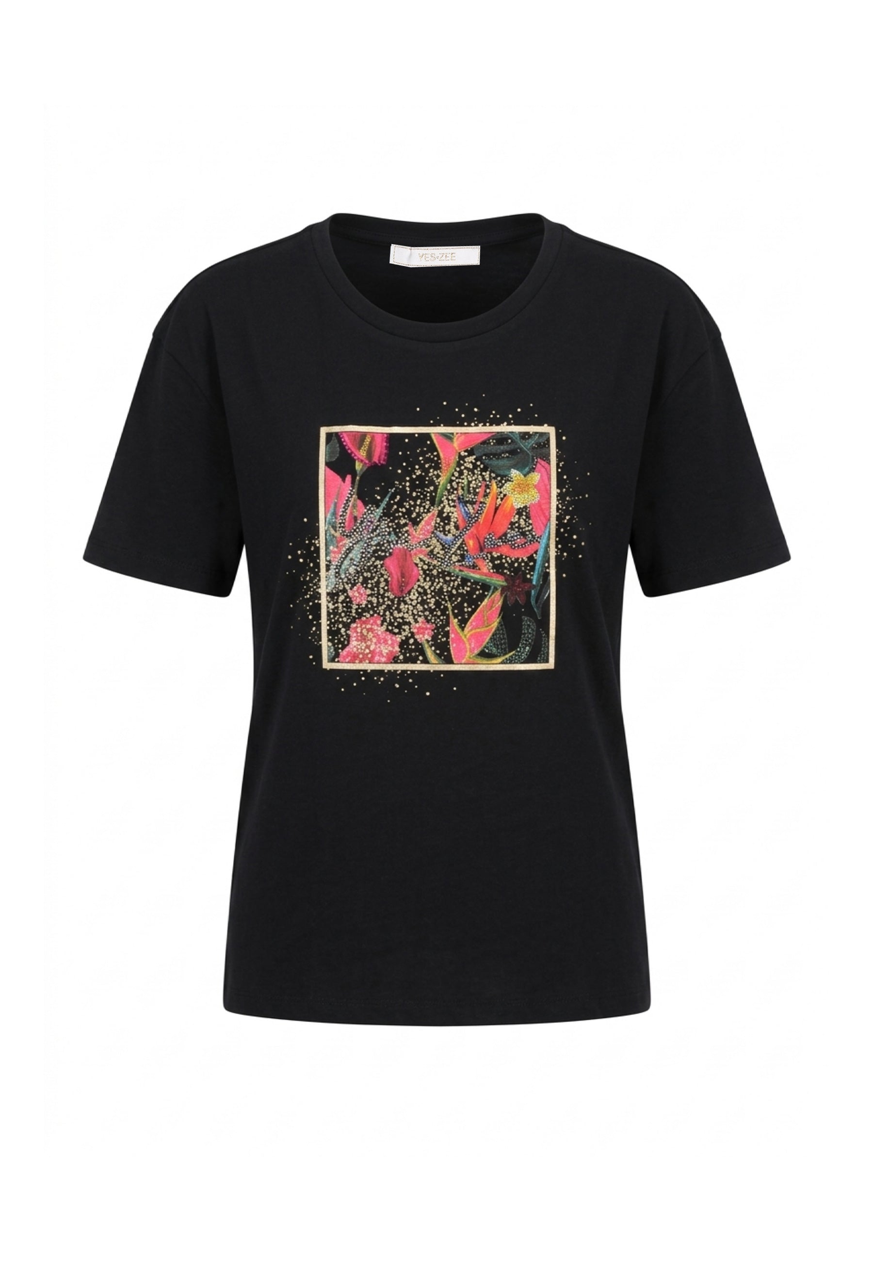 T-shirt Nero/rosa Yes-zee