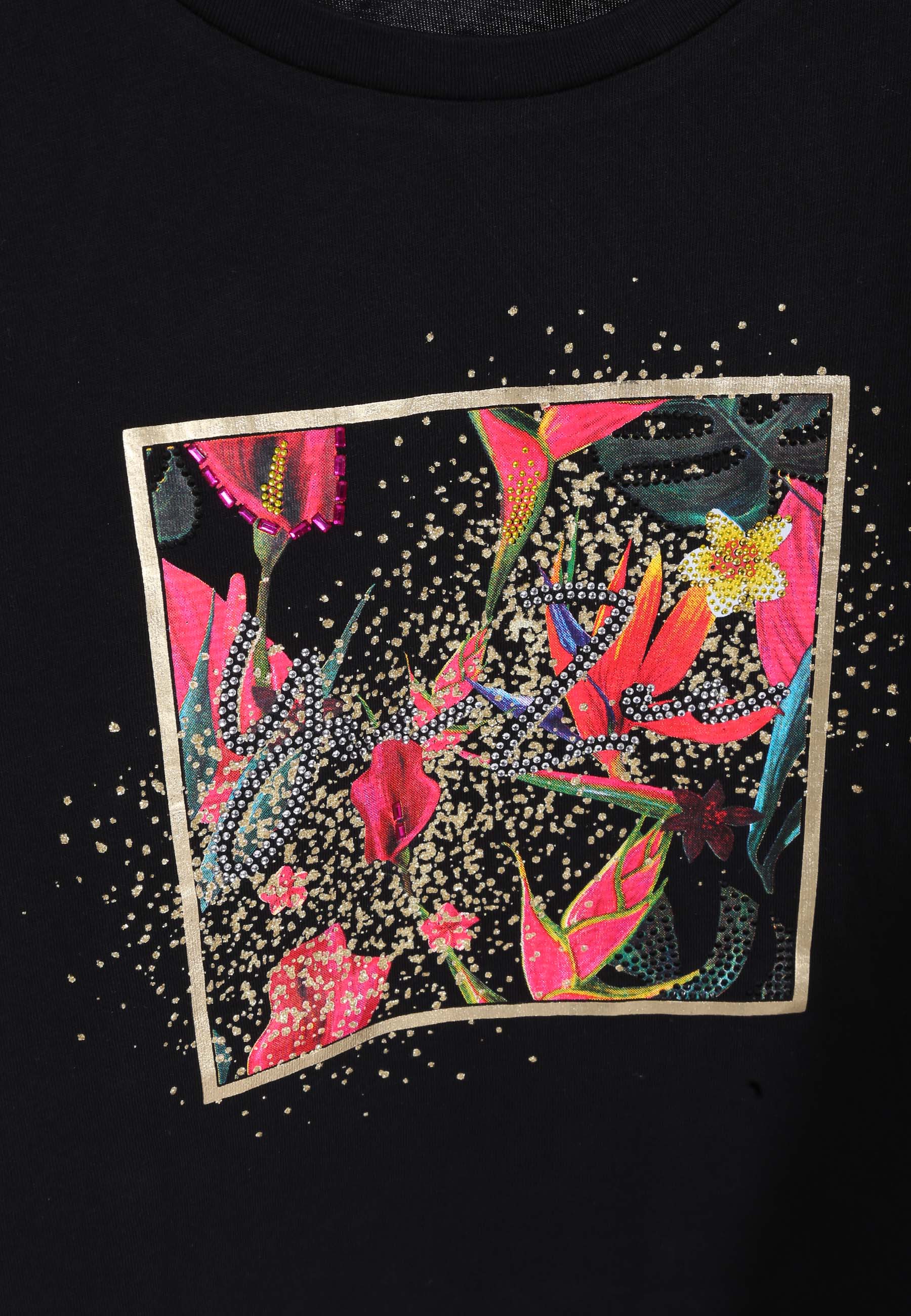 T-shirt Nero/rosa Yes-zee