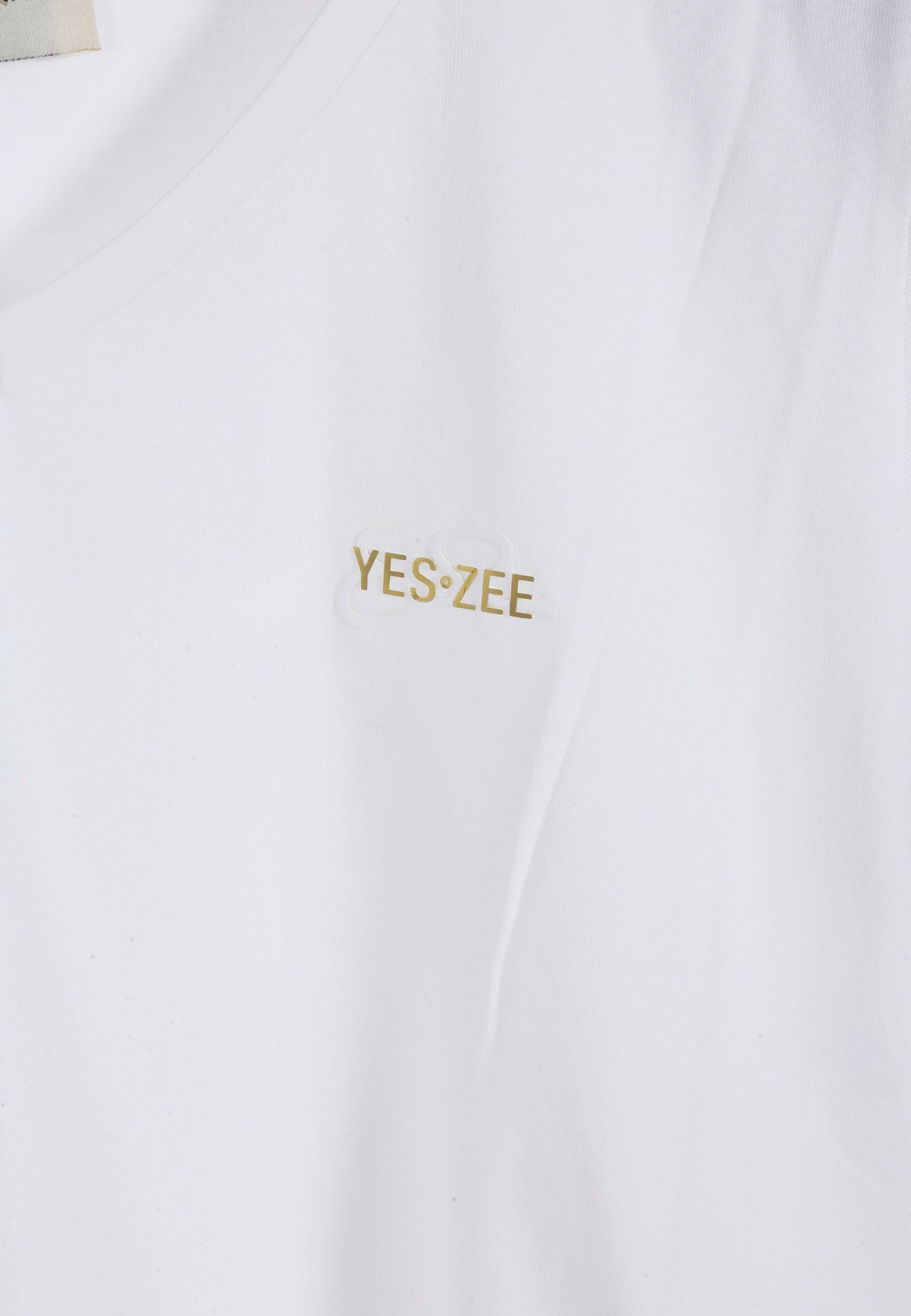 T-shirt Bianco/oro Yes-zee