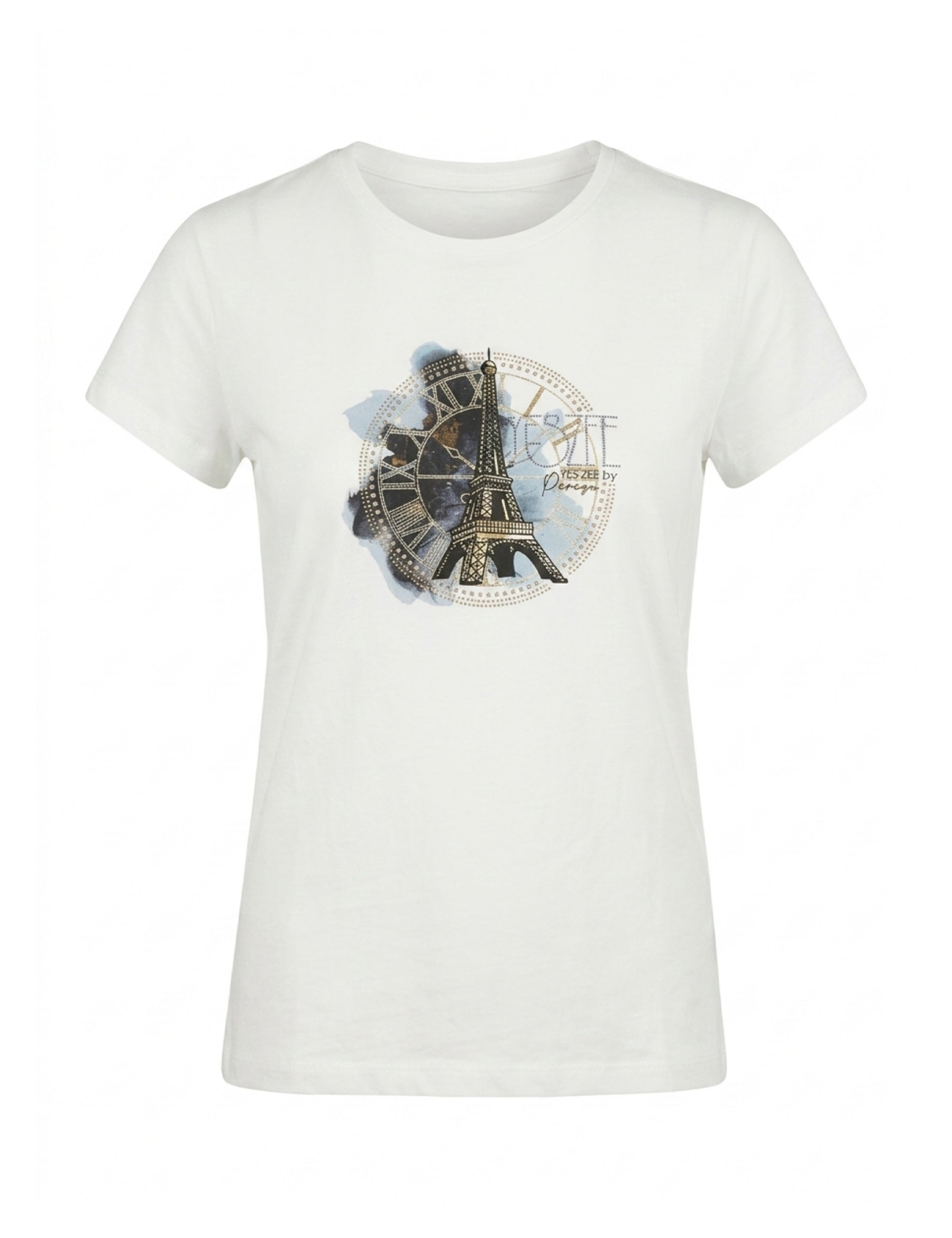 T-shirt Bianco Blu Yes-zee