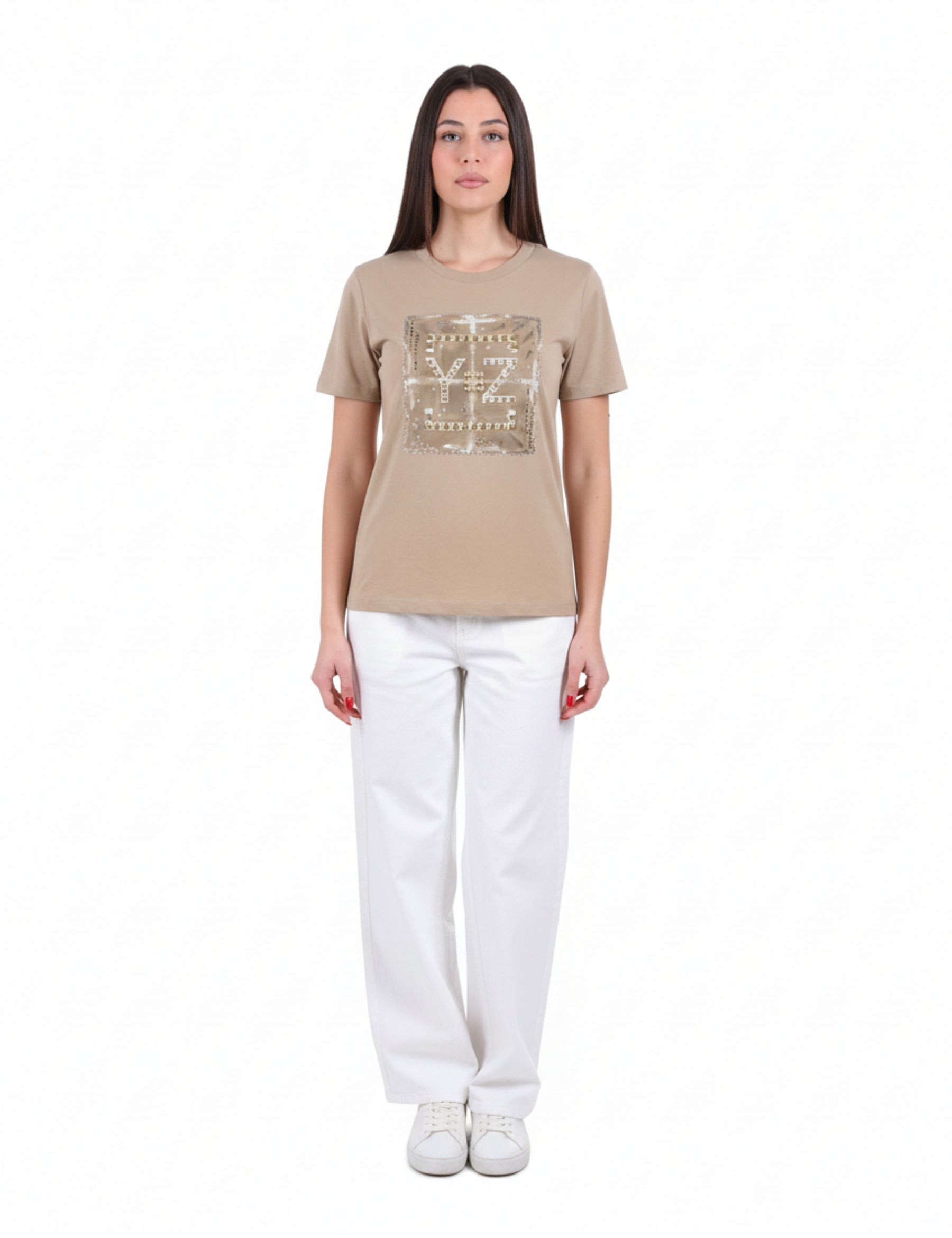 T-shirt Beige Yes-zee