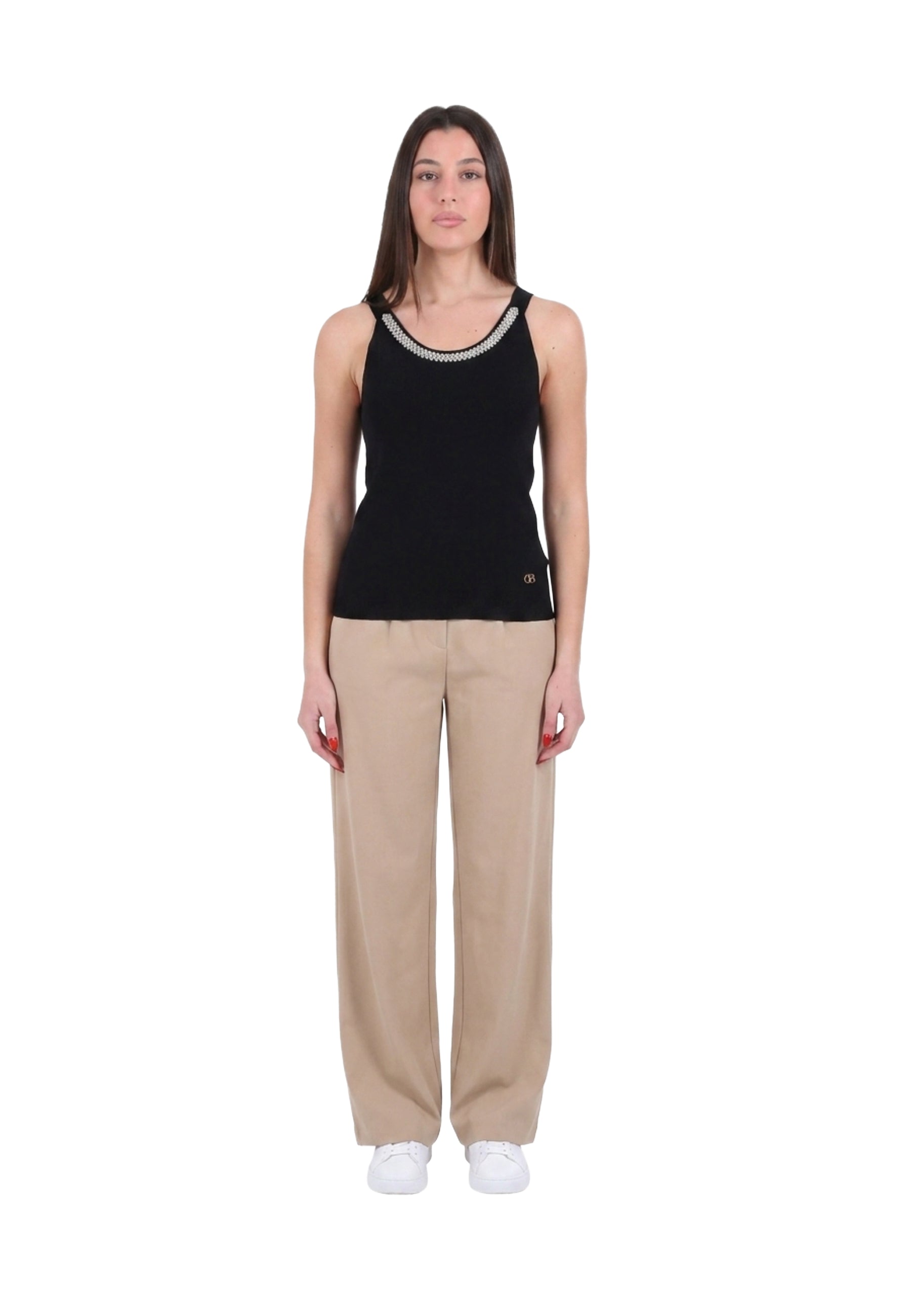 Top e canotte Nero Yes-zee