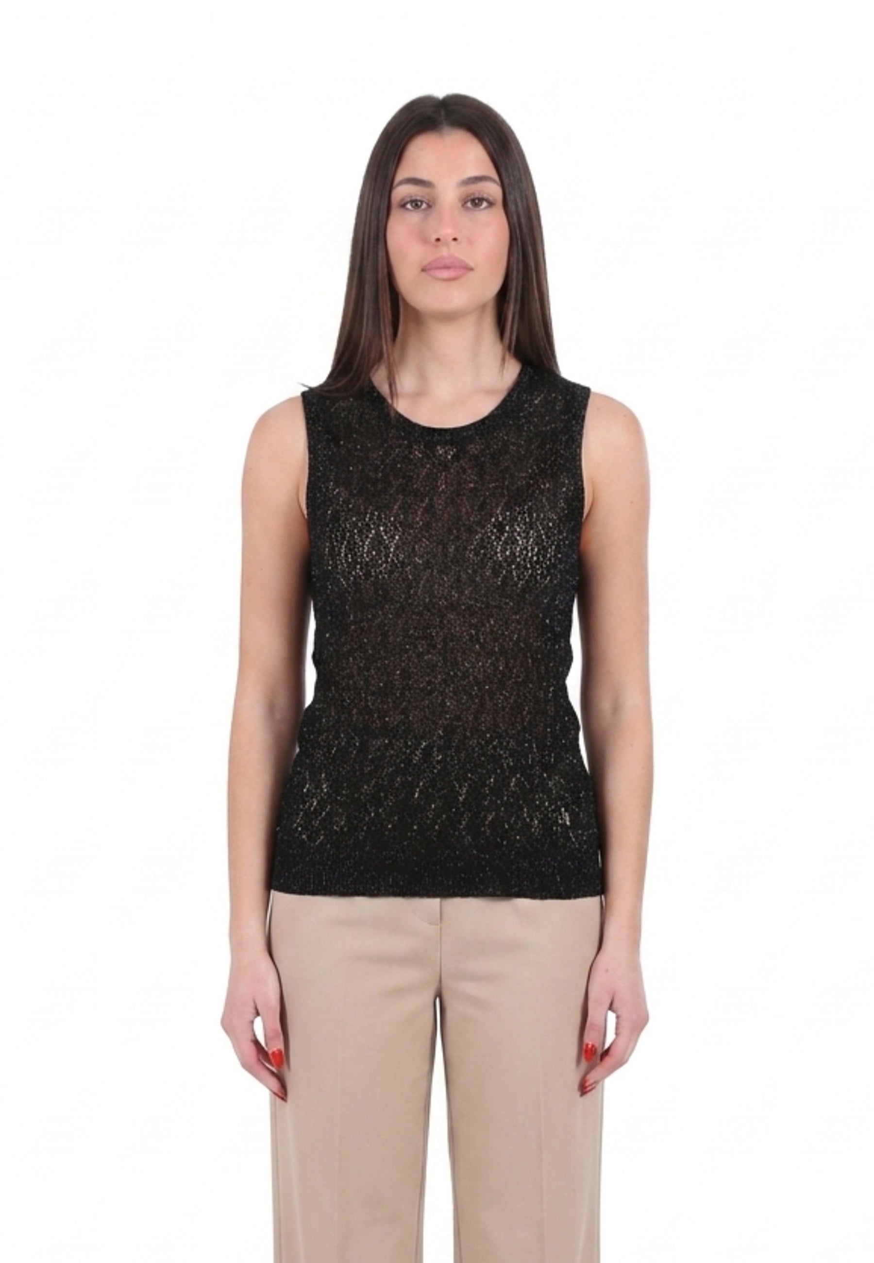 Top e canotte Nero Yes-zee