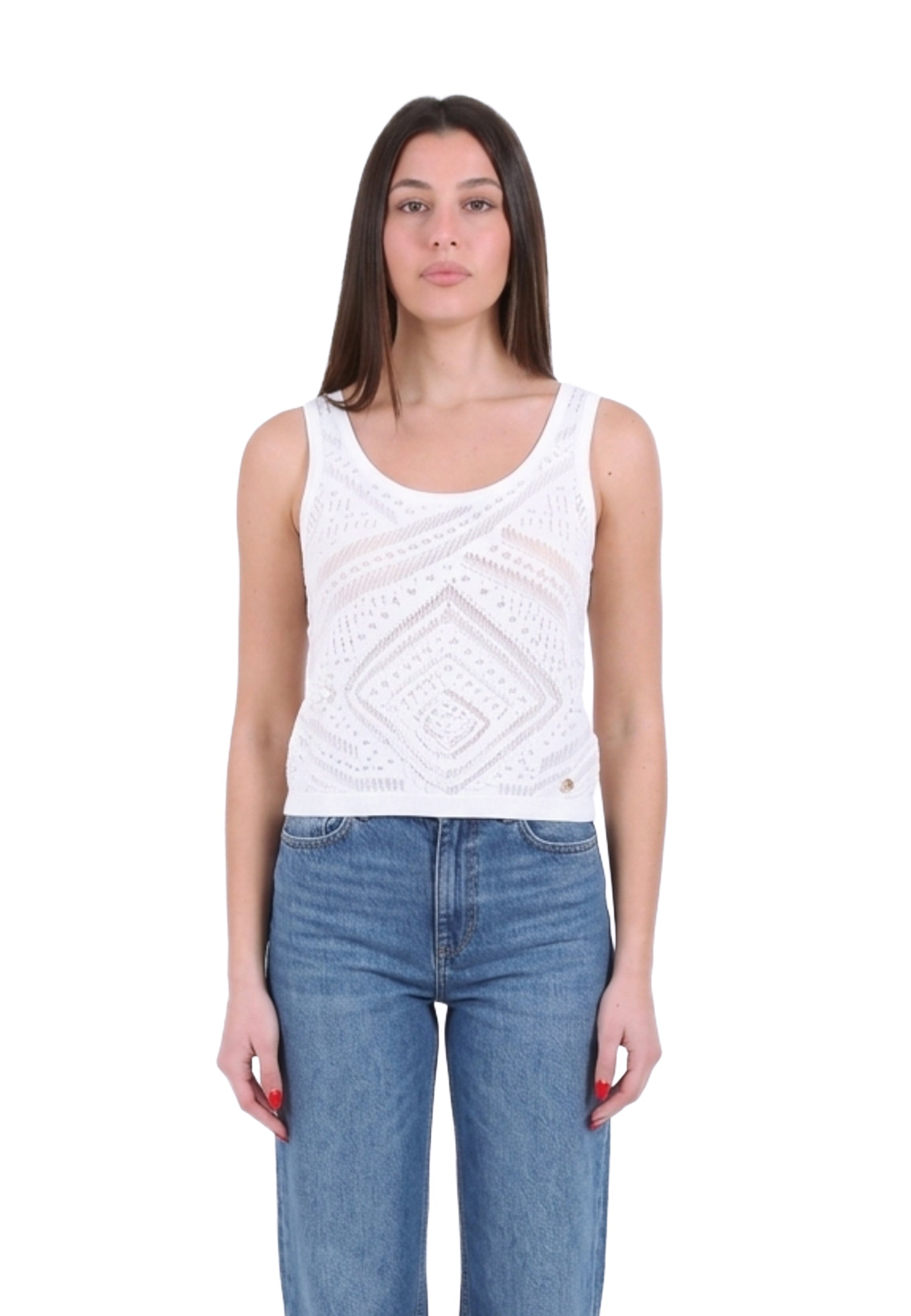 Top e canotte Bianco Yes-zee