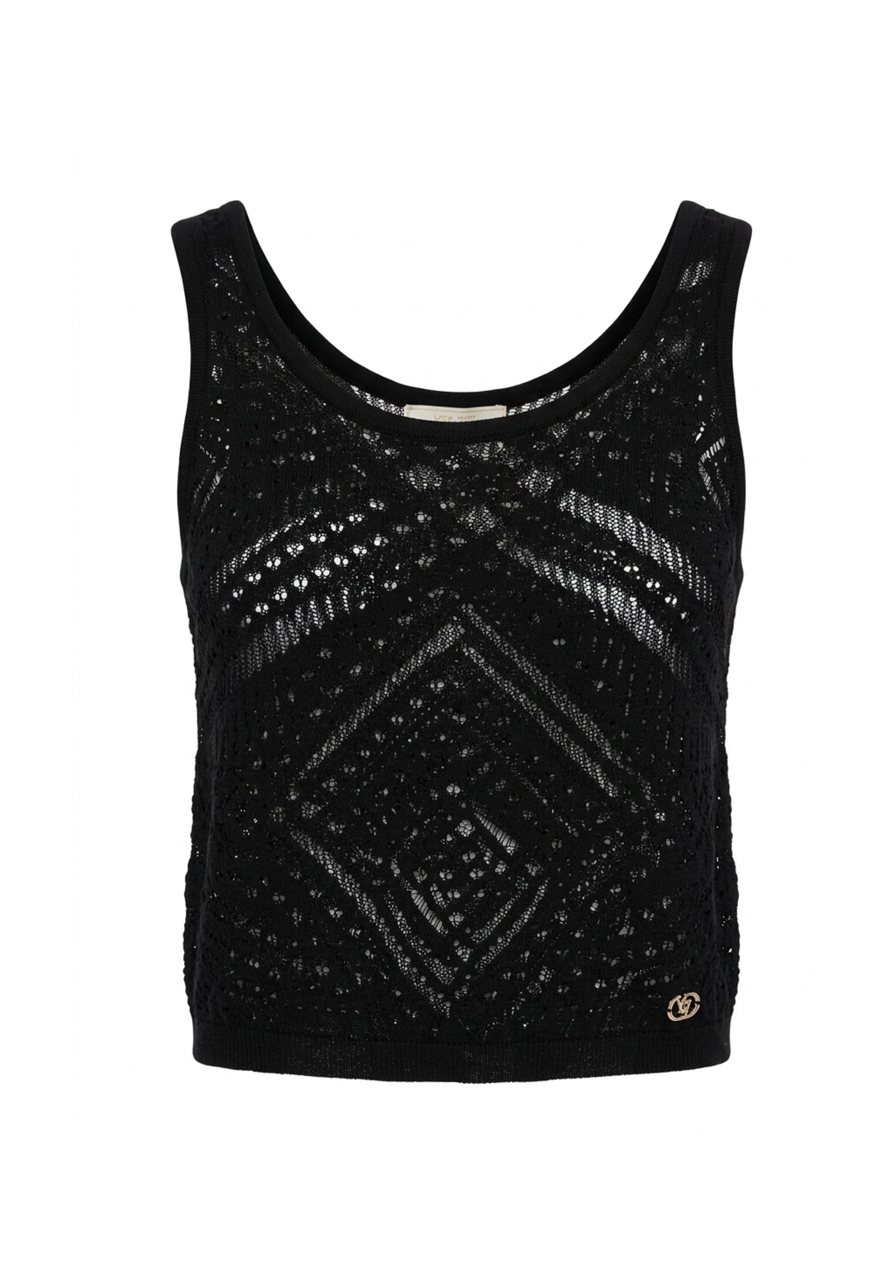 Top e canotte Nero Yes-zee